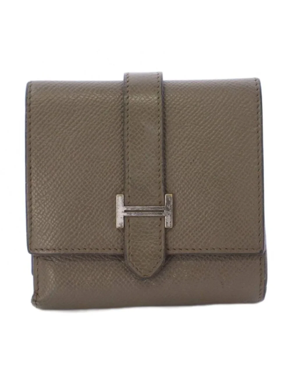 Hermes Bearn Rectoverso Bifold Wallet Compact Greige
